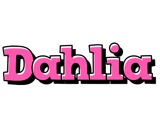 Dahlia girlish logo