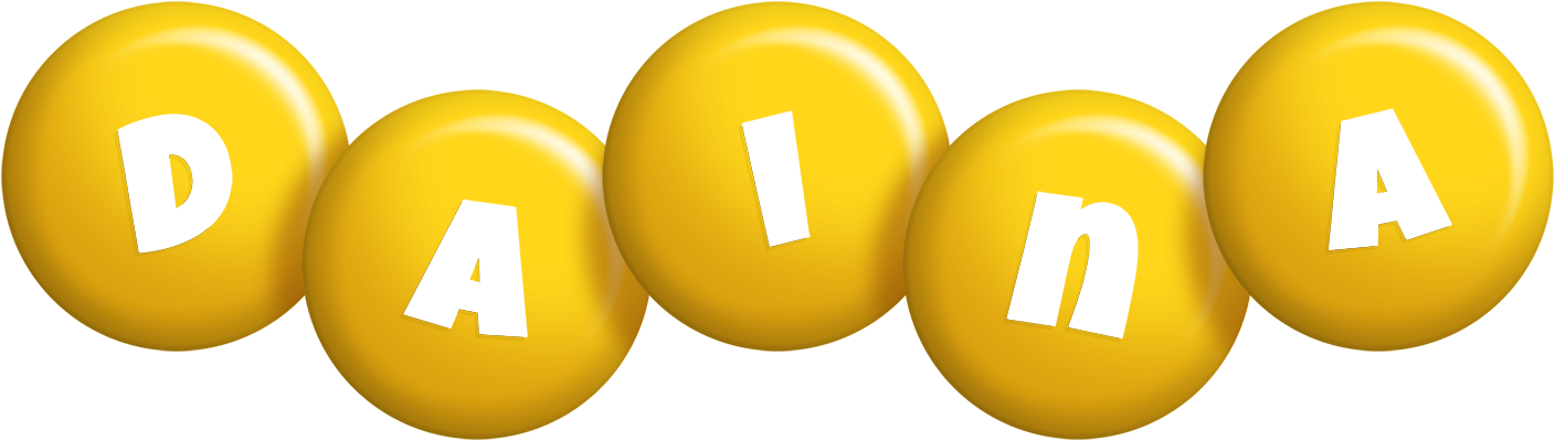 Daina candy-yellow logo