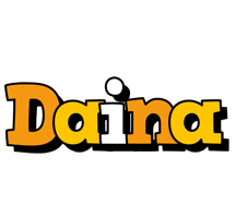 Daina cartoon logo