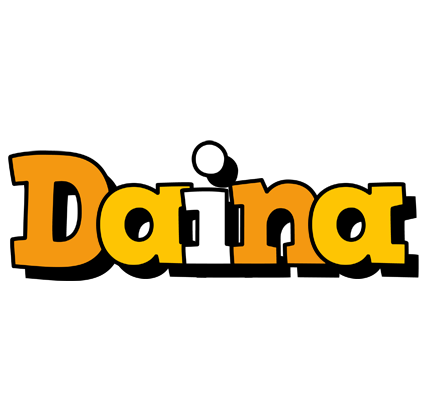 Daina cartoon logo