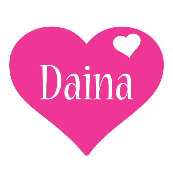 Daina love-heart logo