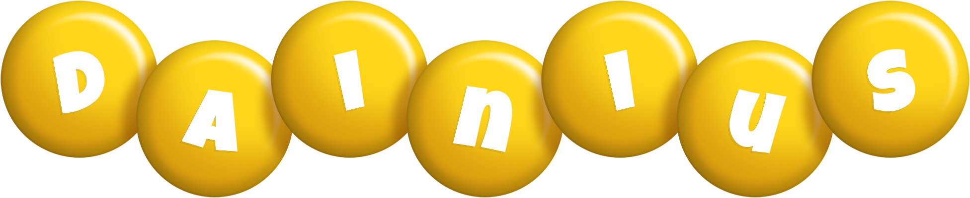 Dainius candy-yellow logo