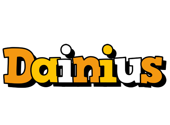 Dainius cartoon logo