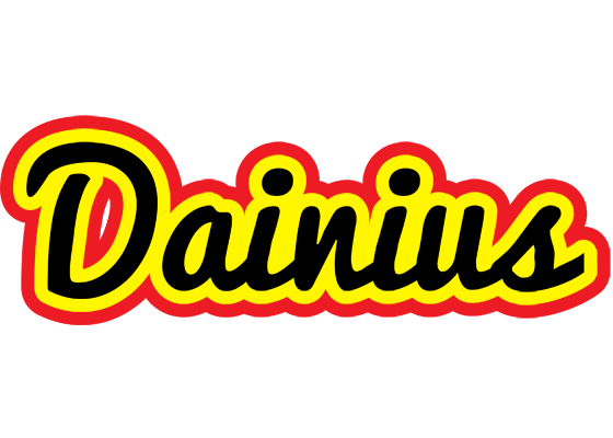 Dainius flaming logo