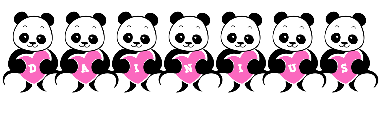 Dainius love-panda logo