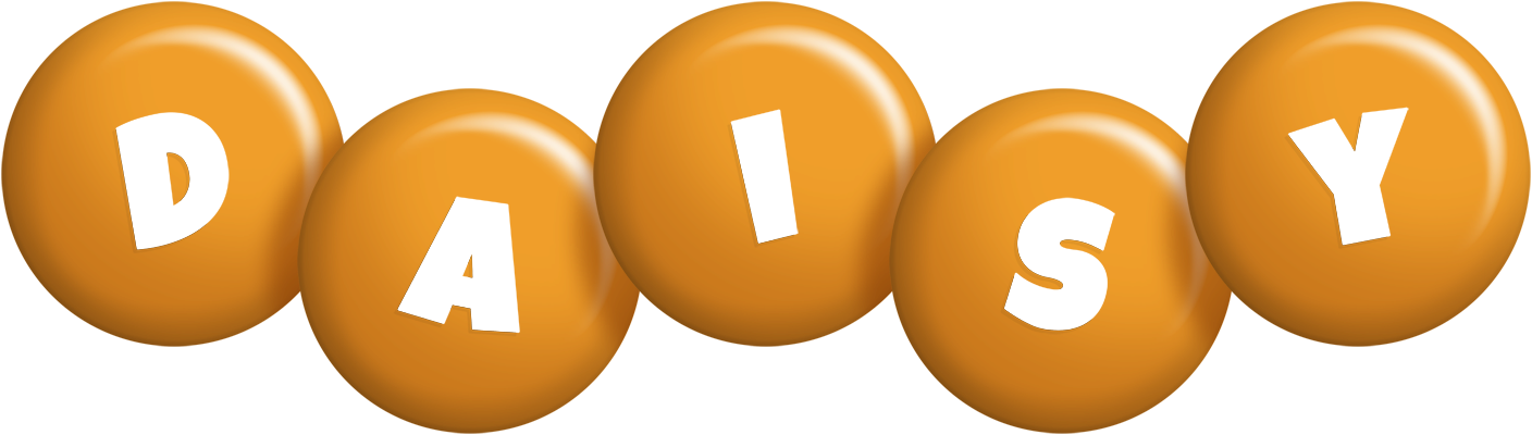 Daisy candy-orange logo