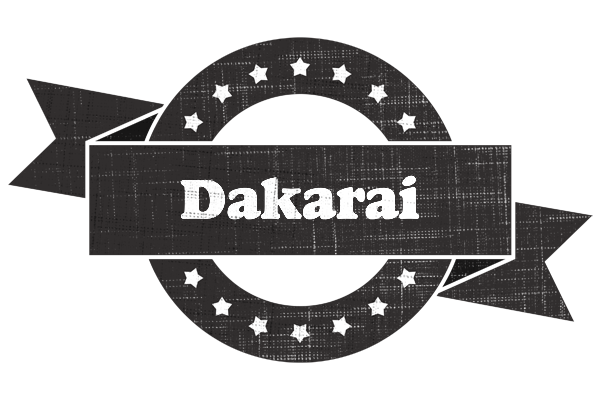 Dakarai grunge logo