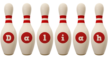 Daliah bowling-pin logo