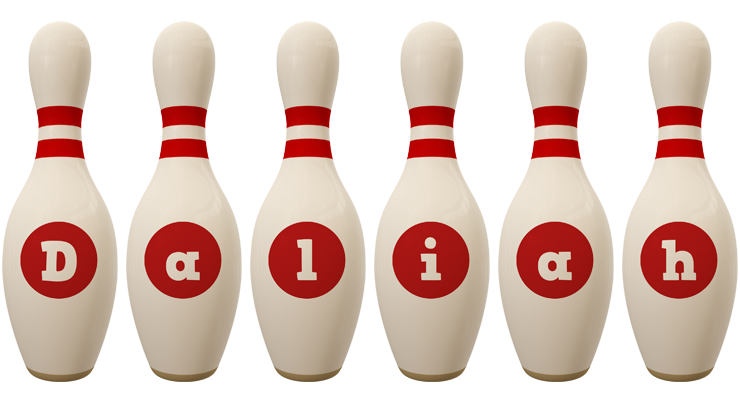 Daliah bowling-pin logo