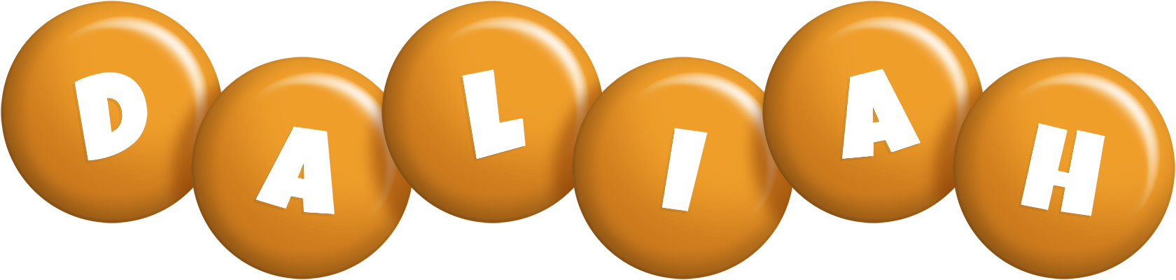 Daliah candy-orange logo
