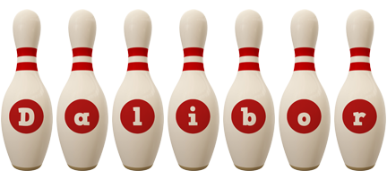 Dalibor bowling-pin logo