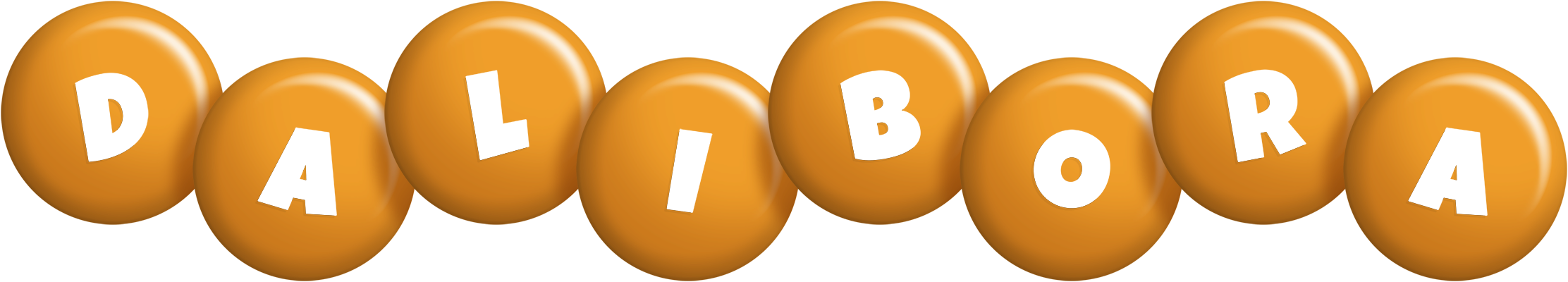 Dalibora candy-orange logo