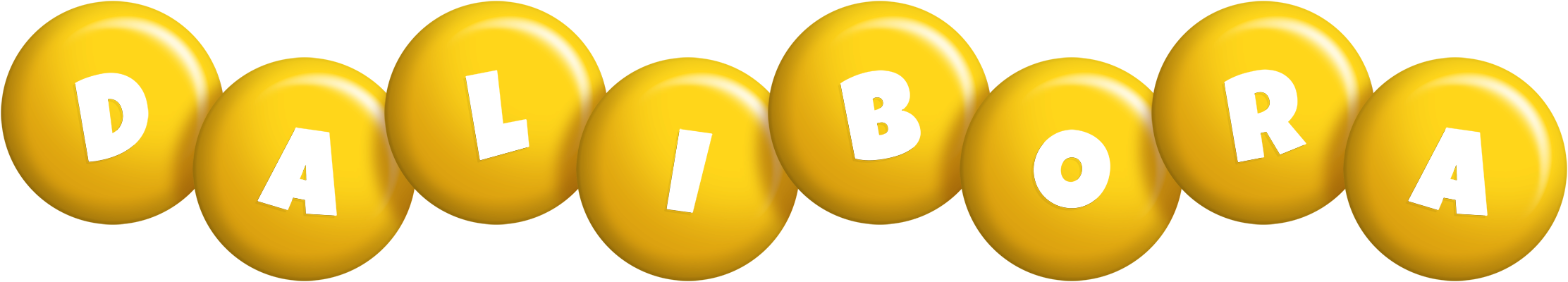 Dalibora candy-yellow logo
