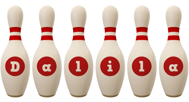 Dalila bowling-pin logo