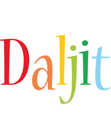Daljit birthday logo