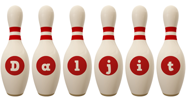 Daljit bowling-pin logo