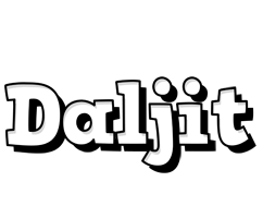 Daljit snowing logo