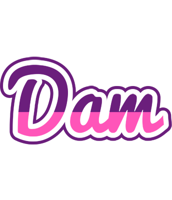 Dam cheerful logo