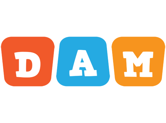 Dam comics logo