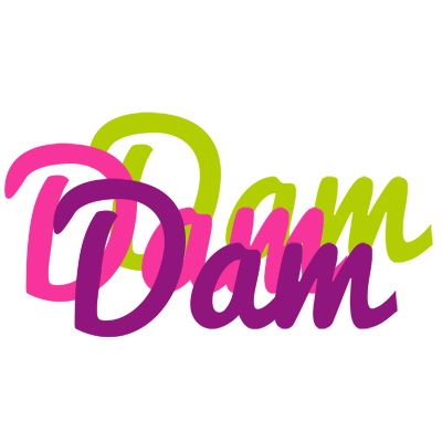 Dam flowers logo