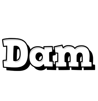 Dam snowing logo