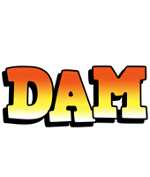 Dam sunset logo