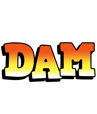 Dam sunset logo