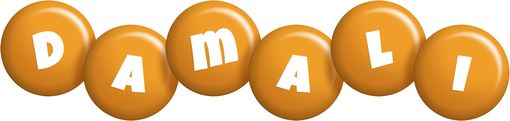 Damali candy-orange logo
