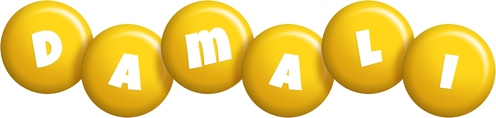 Damali candy-yellow logo