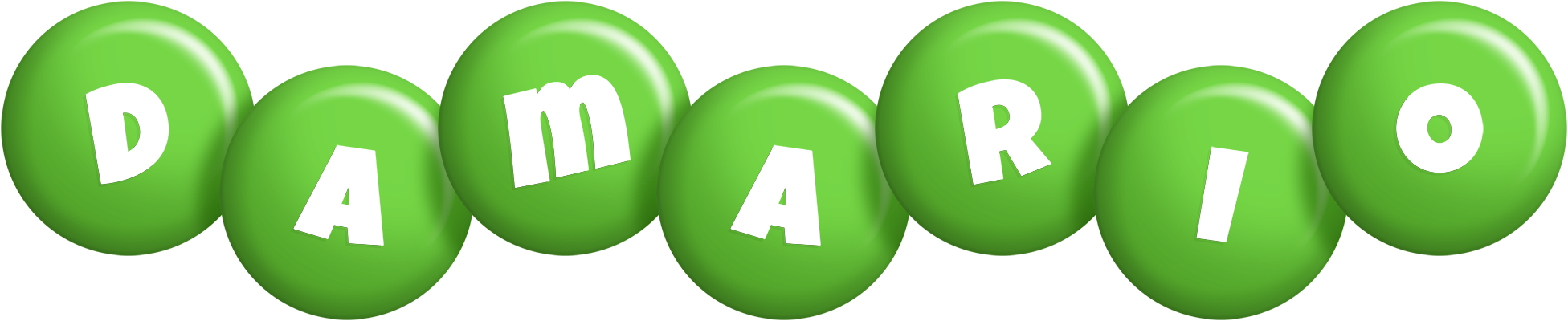 Damario candy-green logo