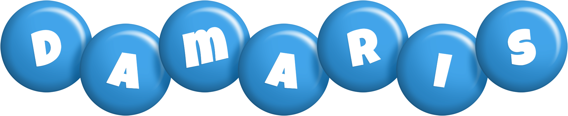 Damaris candy-blue logo