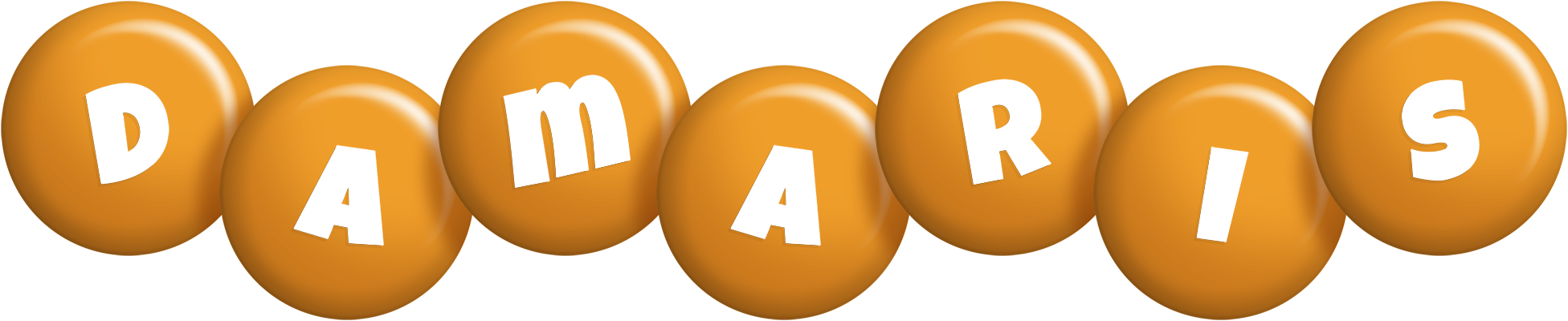 Damaris candy-orange logo