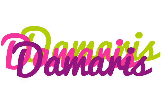 Damaris flowers logo