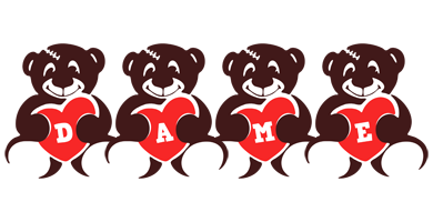 Dame bear logo