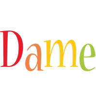 Dame birthday logo