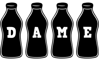 Dame bottle logo