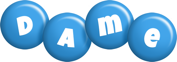 Dame candy-blue logo