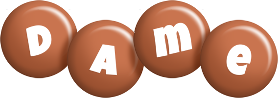 Dame candy-brown logo