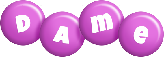 Dame candy-purple logo