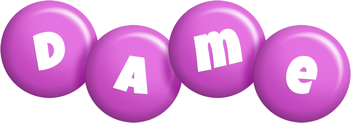 Dame candy-purple logo