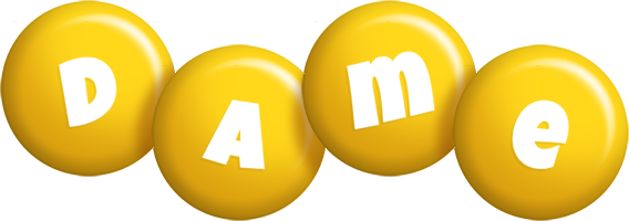 Dame candy-yellow logo