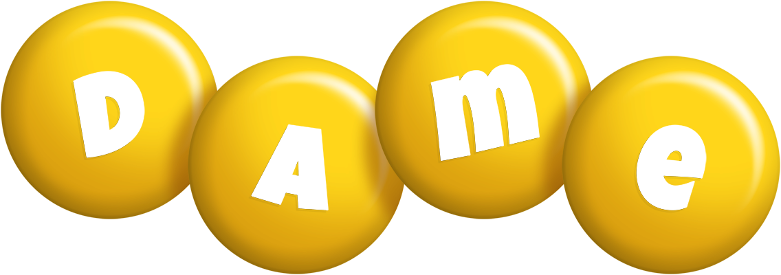 Dame candy-yellow logo
