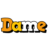 Dame cartoon logo