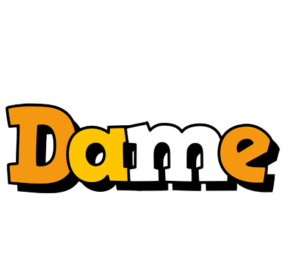 Dame cartoon logo