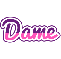 Dame cheerful logo