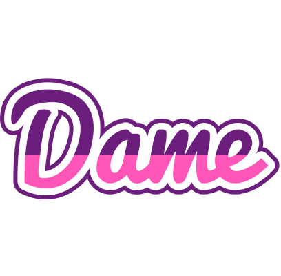 Dame cheerful logo