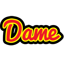 Dame fireman logo