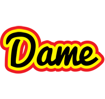 Dame flaming logo