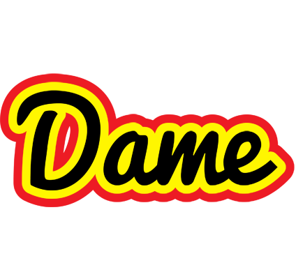 Dame flaming logo
