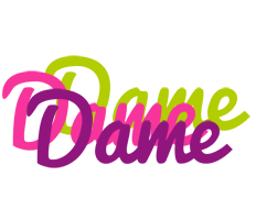 Dame flowers logo